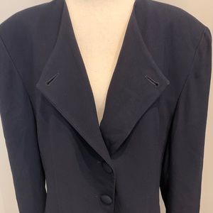 Christian Dior Vintage navy suit blazer sz 18